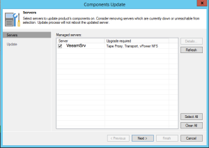 32 - Necessary Components update after upgrade to Veeam Backup and Replication v9