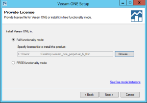 39 - Veeam ONE v9 select licence file