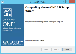 44 - Veeam ONE v9 successful upgrade installation