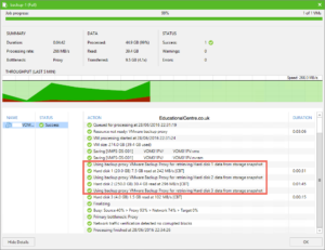 Veeam and Nimble Storage Integration - Backing up from a snapshot - Backup Job Session 02