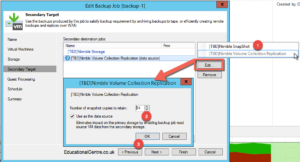 Veeam and Nimble Storage Integration - Backing up to a snapshot - Offload to Secondary Target