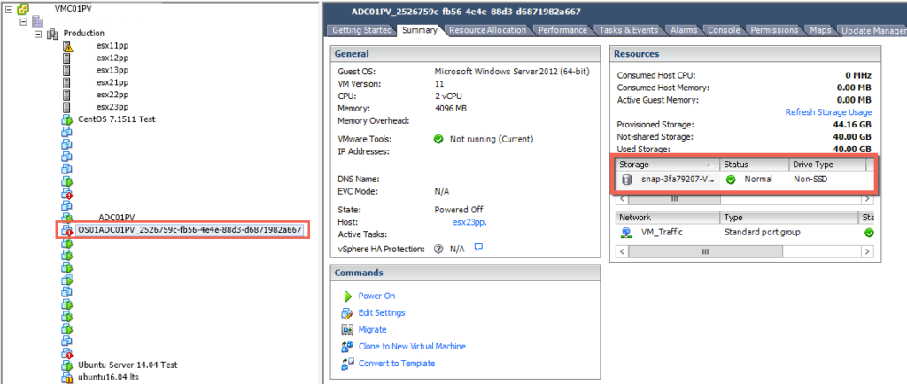 Veeam and Nimble Storage Integration - Restoring from Snapshot - Guest Files - Restored VM in vCenter